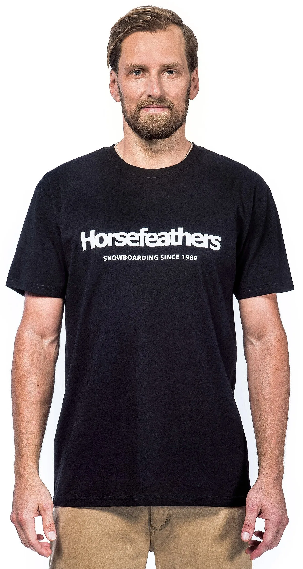 T-Shirt Horsefeathers Quarter - Black - men´s