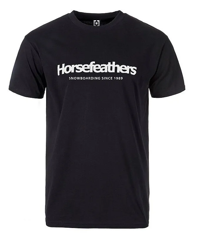 T-Shirt Horsefeathers Quarter - Black - men´s