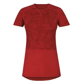 T-Shirt Husky Merino 100 - Red - women´s