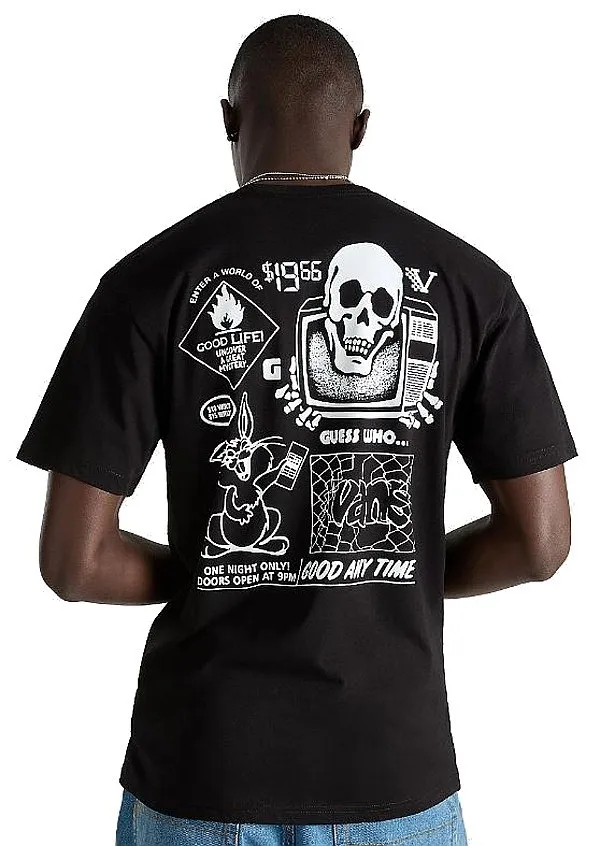 T-Shirt Vans Crazy Eddy - Black - men´s