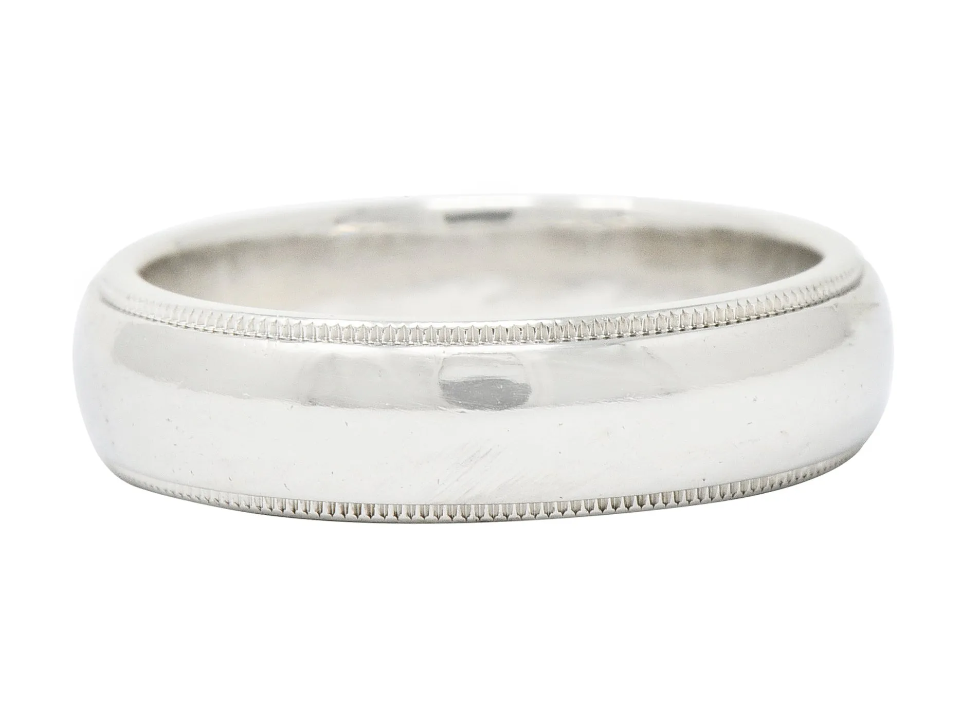 Tiffany & Co. Contemporary Platinum 6MM Men's Wedding Band Ring