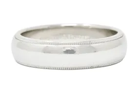 Tiffany & Co. Contemporary Platinum 6MM Men's Wedding Band Ring