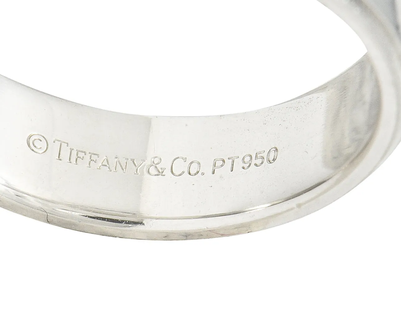 Tiffany & Co. Contemporary Platinum 6MM Men's Wedding Band Ring