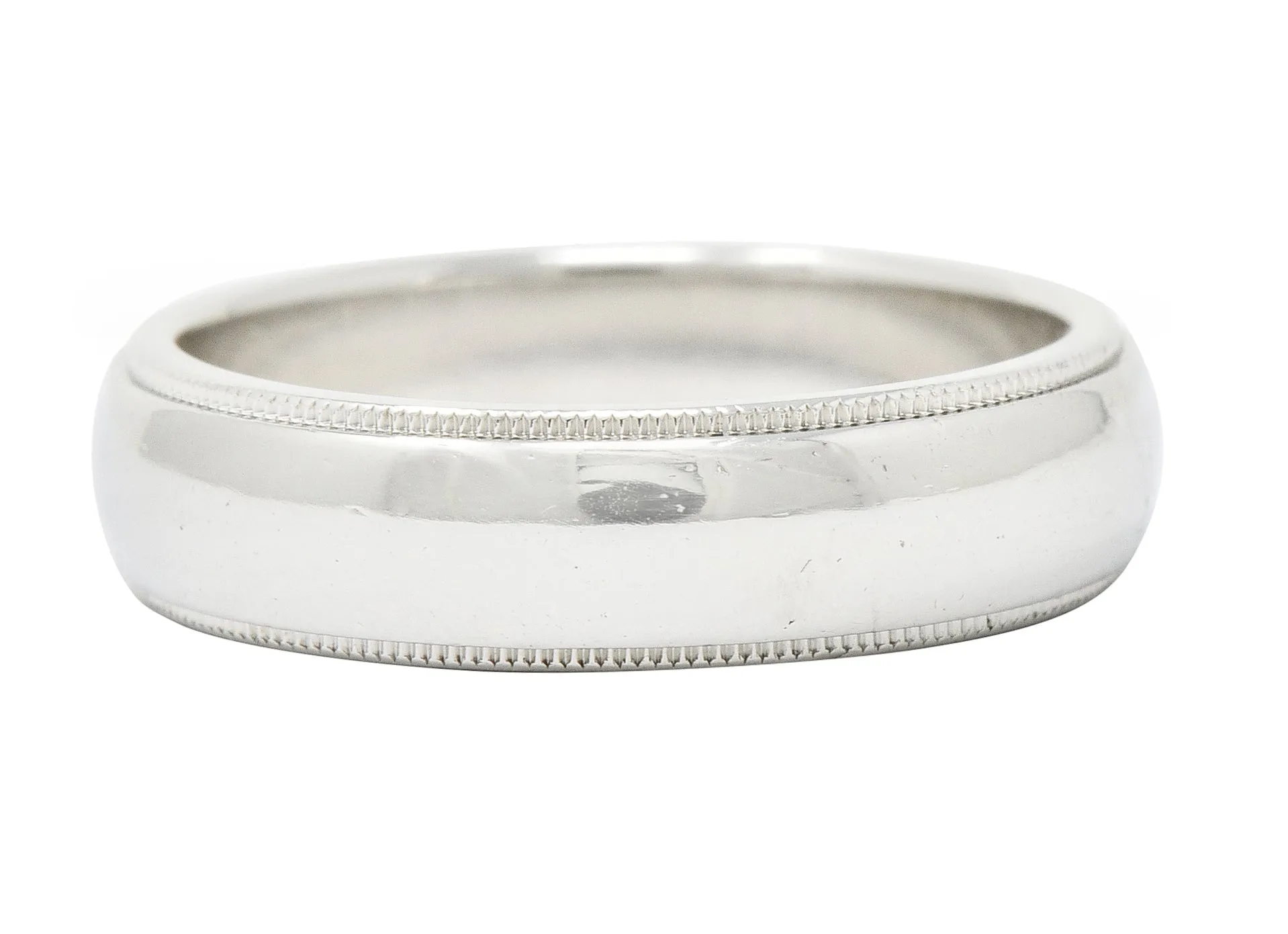 Tiffany & Co. Contemporary Platinum 6MM Men's Wedding Band Ring