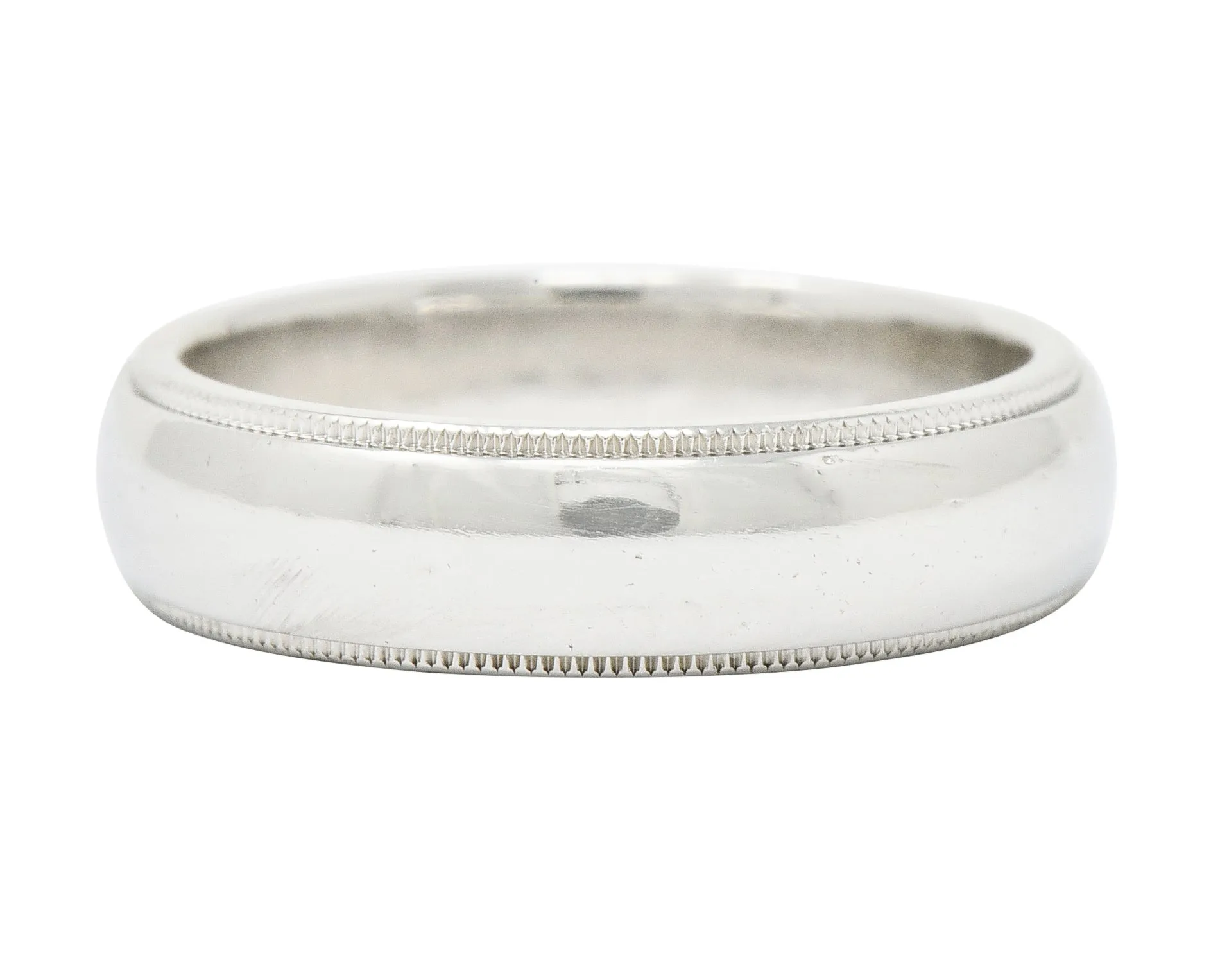 Tiffany & Co. Contemporary Platinum 6MM Men's Wedding Band Ring