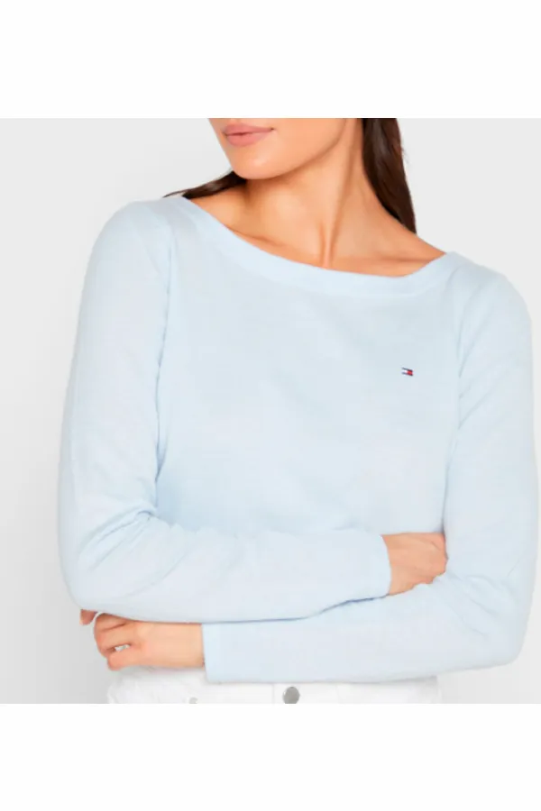 Tommy Hilfiger Women Knit Jumper Soft Blue