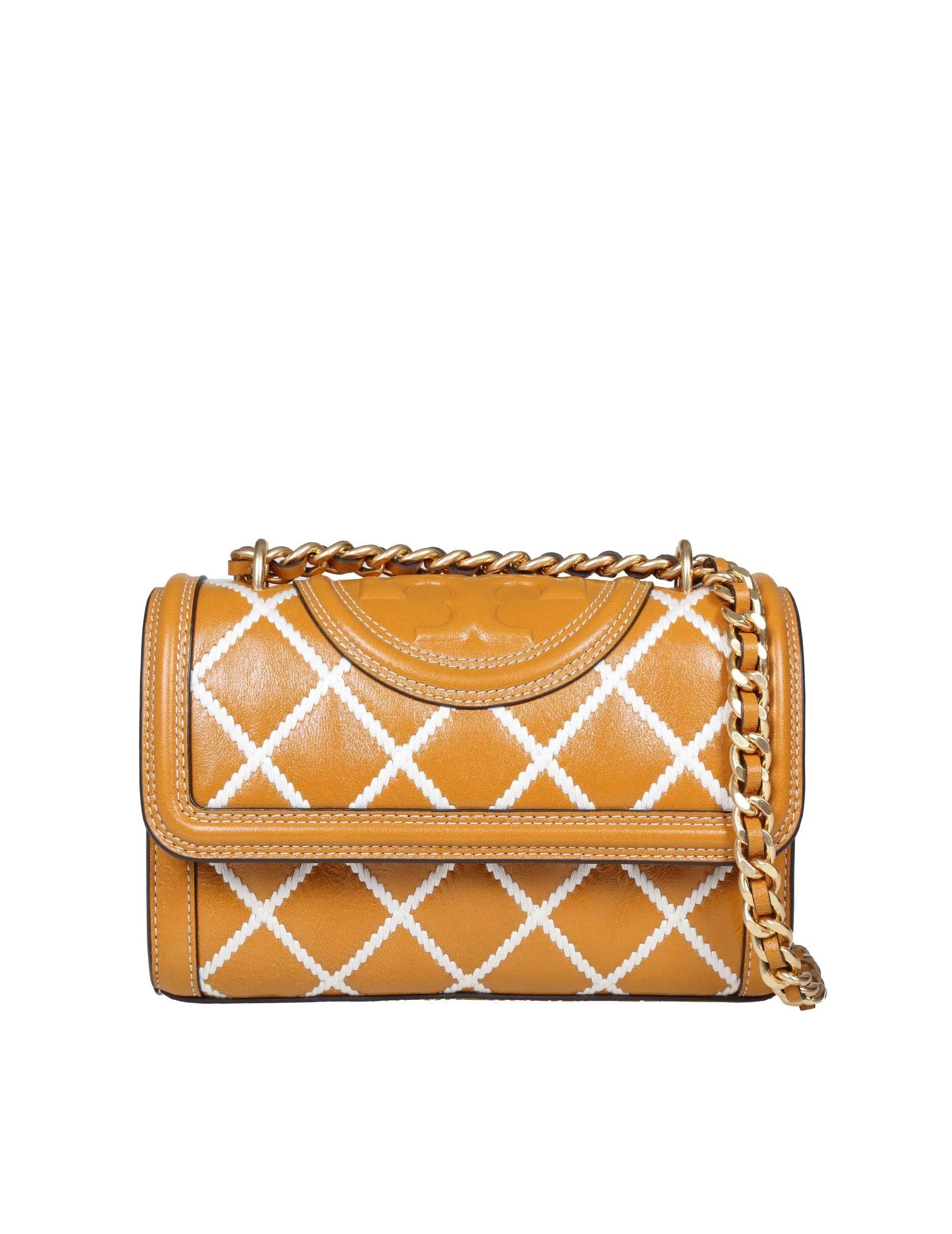 Tory Burch Fleming Pop Quilted Small Shoulder Bag