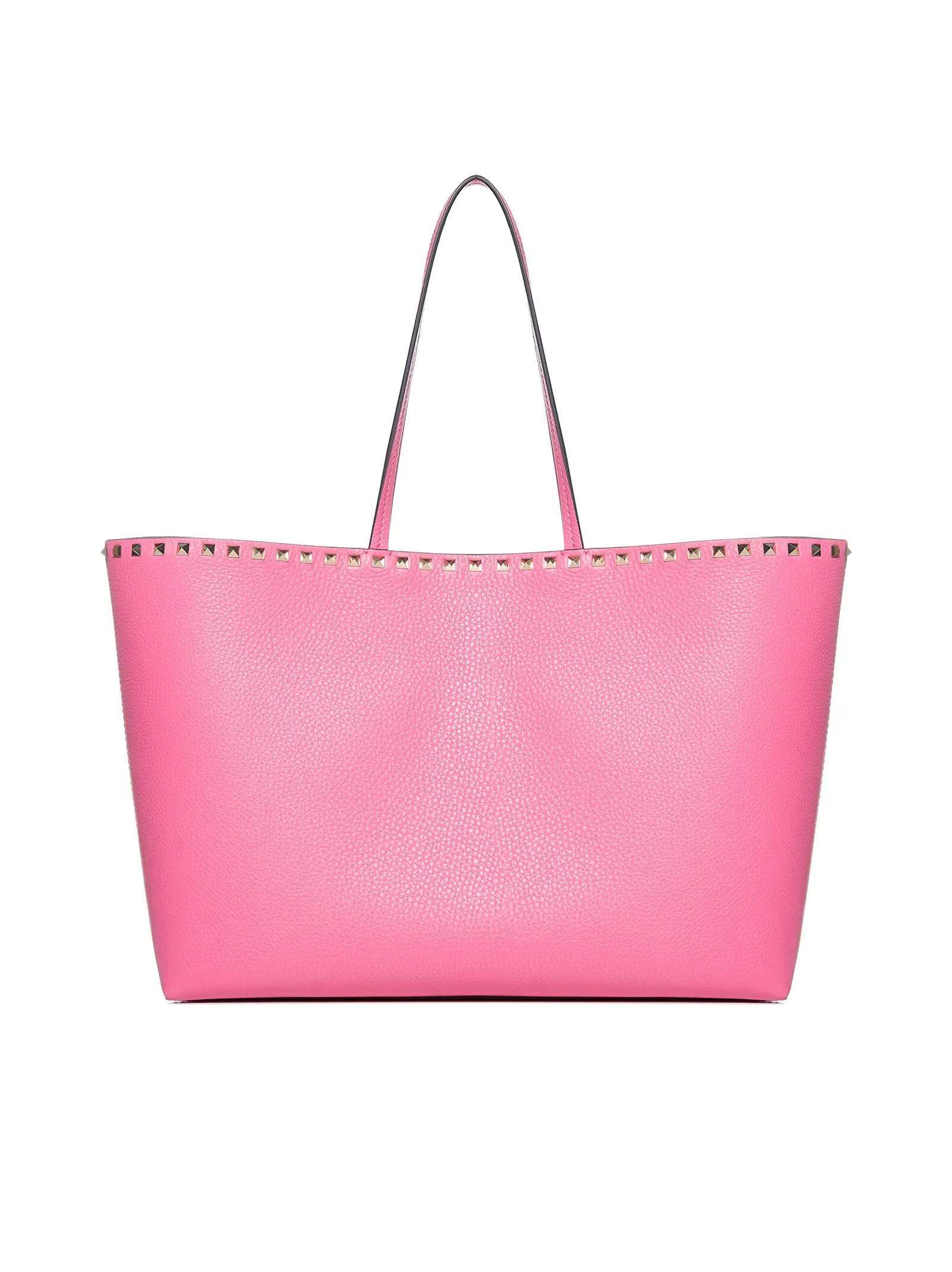 Valentino Garavani Rockstud Logo Embossed Tote Bag