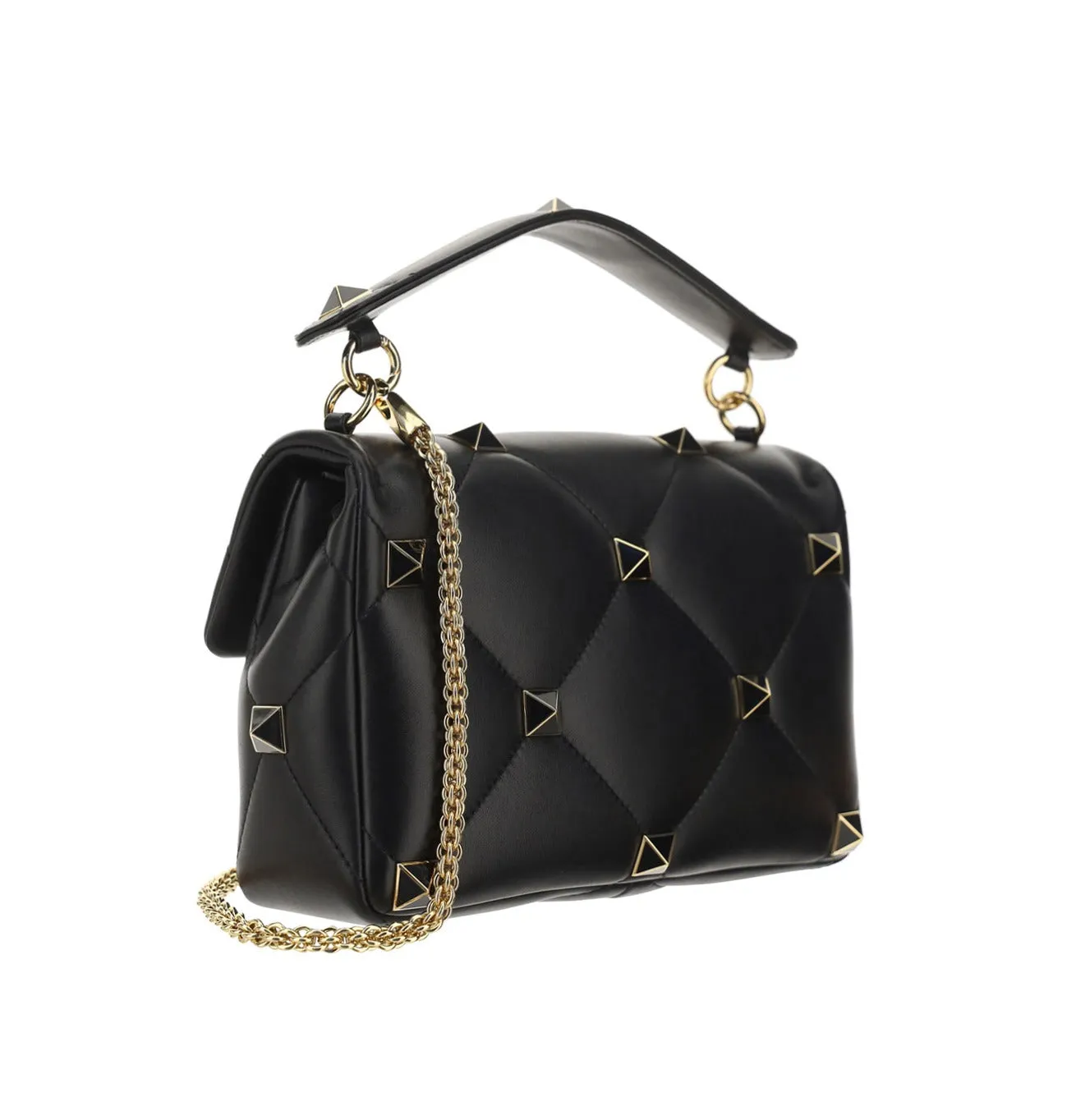 Valentino Garavani Roman Stud Quilted Shoulder Bag