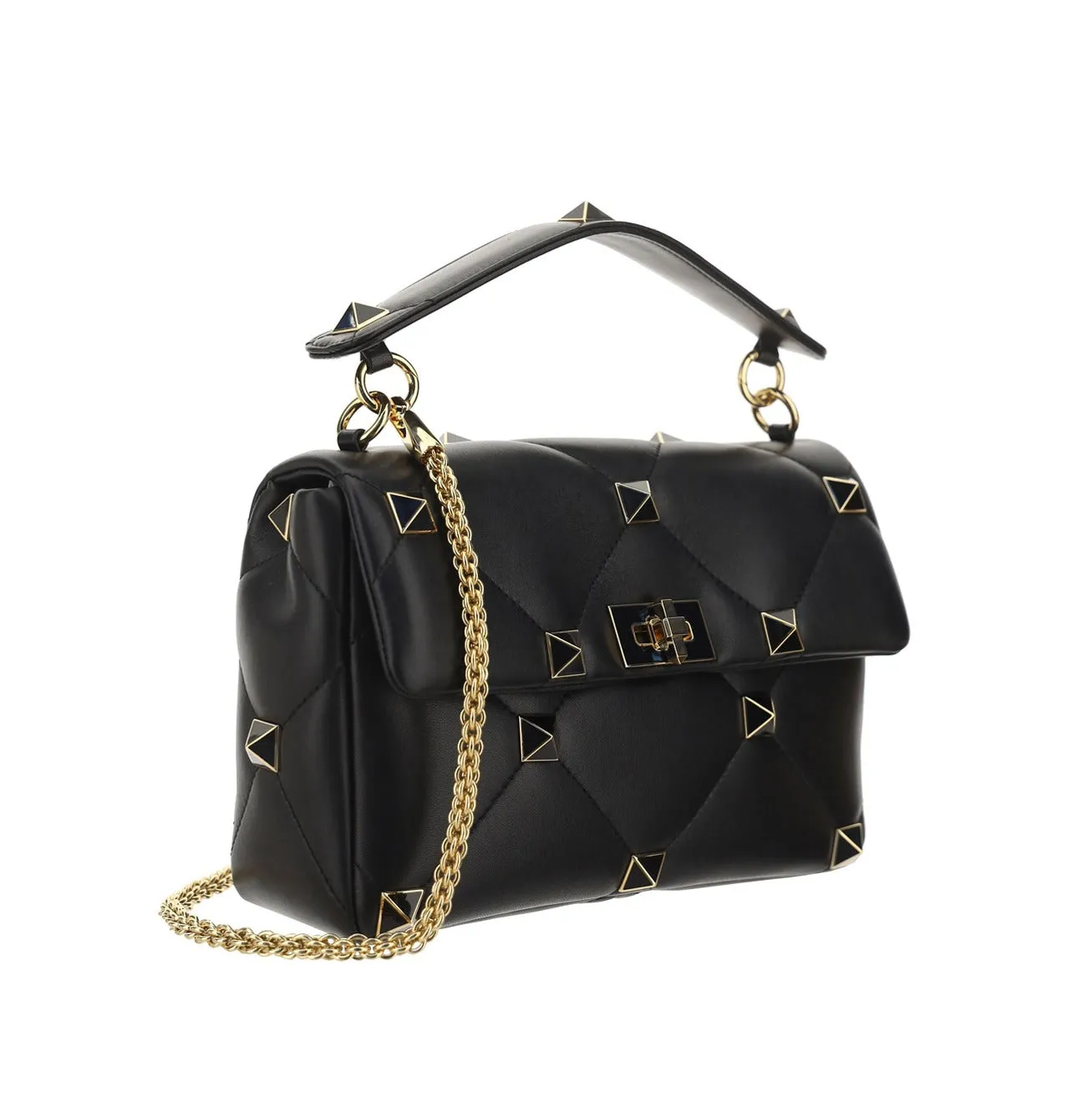 Valentino Garavani Roman Stud Quilted Shoulder Bag