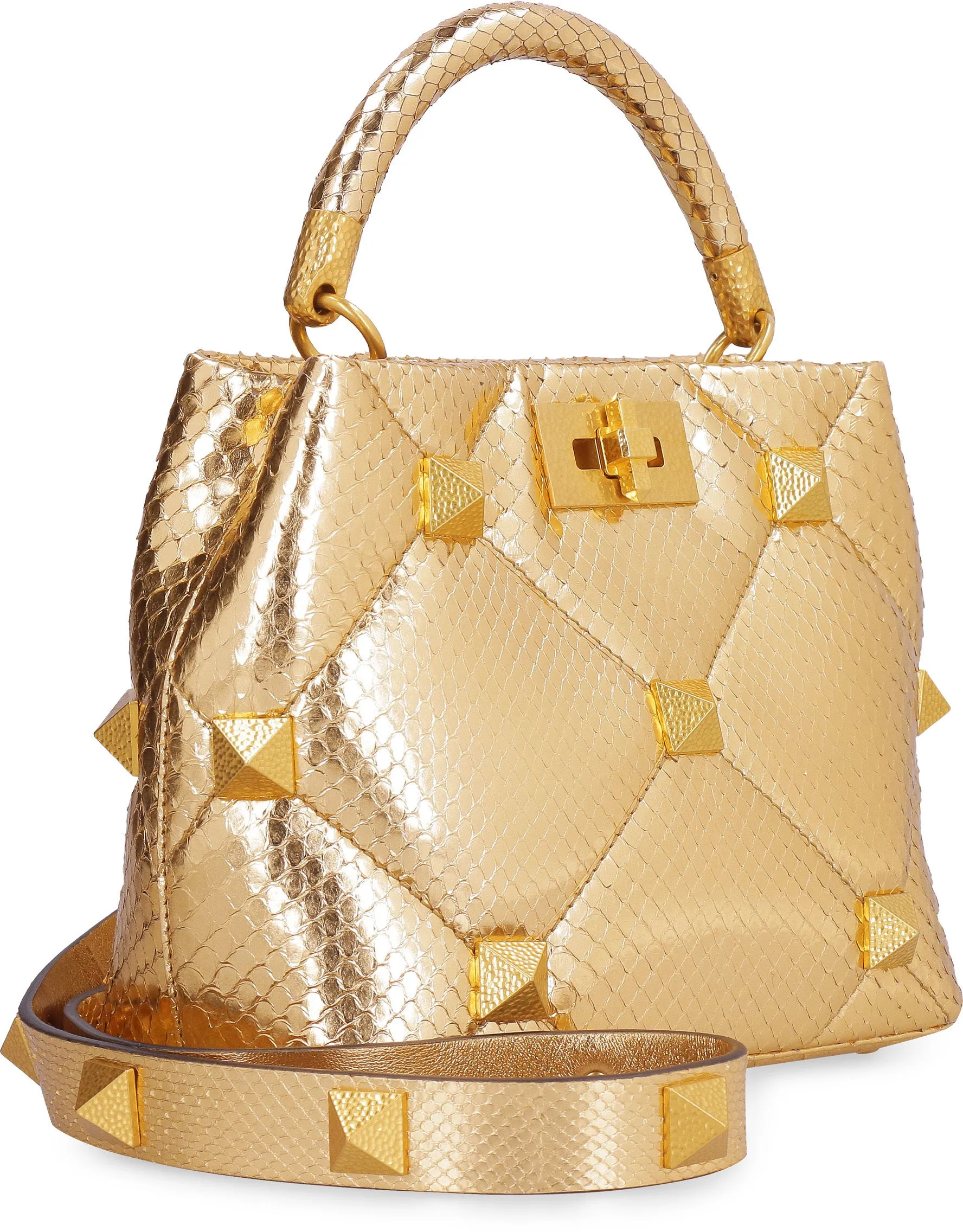 Valentino Garavani Roman Stud Top Handle Tote Bag