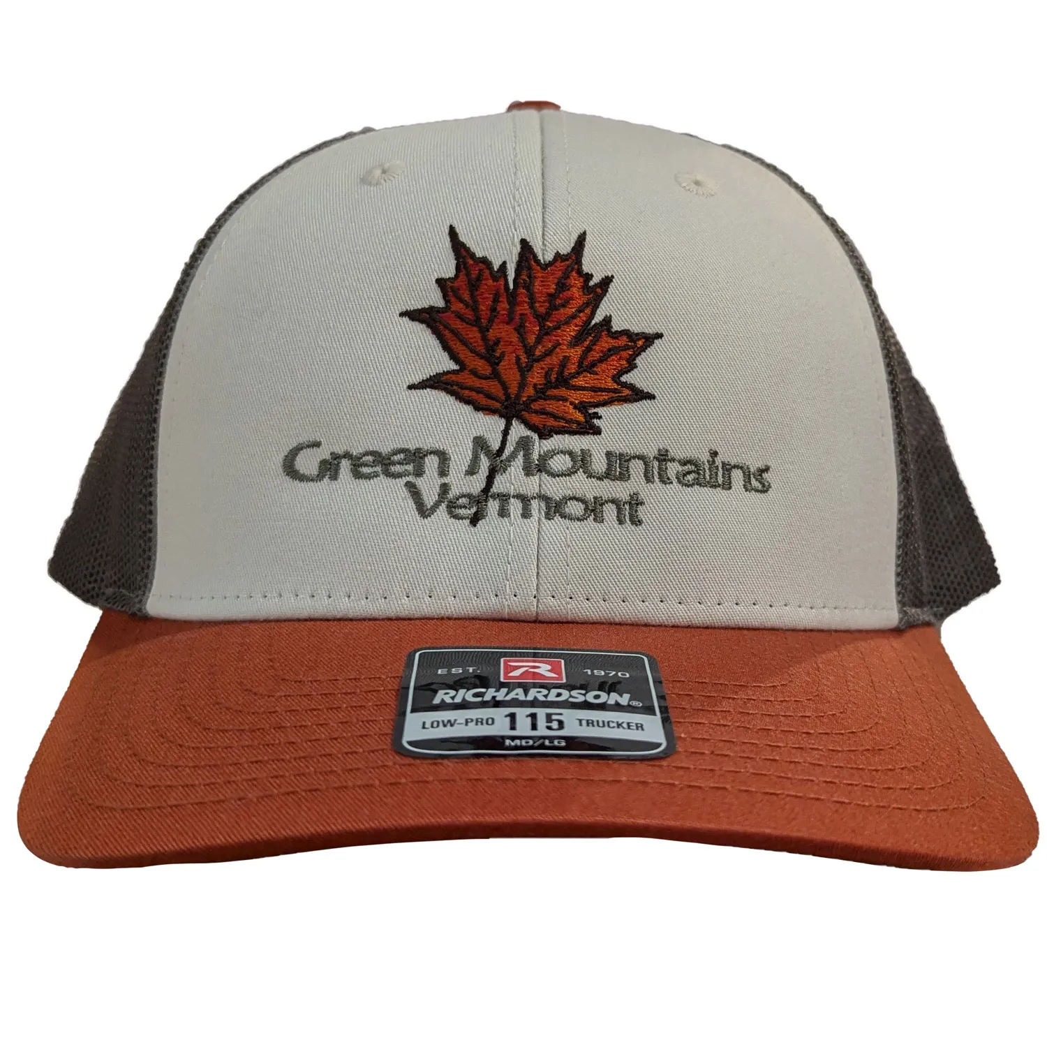 Vermont Hat Maple Leaf Green Mountains