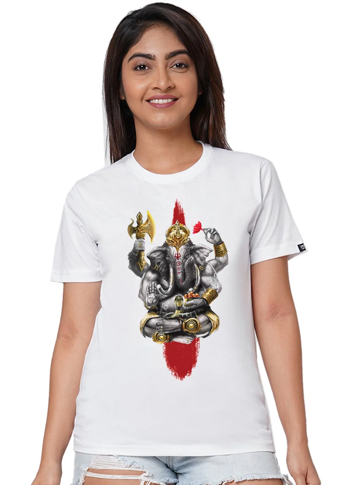 Vimanika Chaturbhuj Ganesha Women T-Shirt