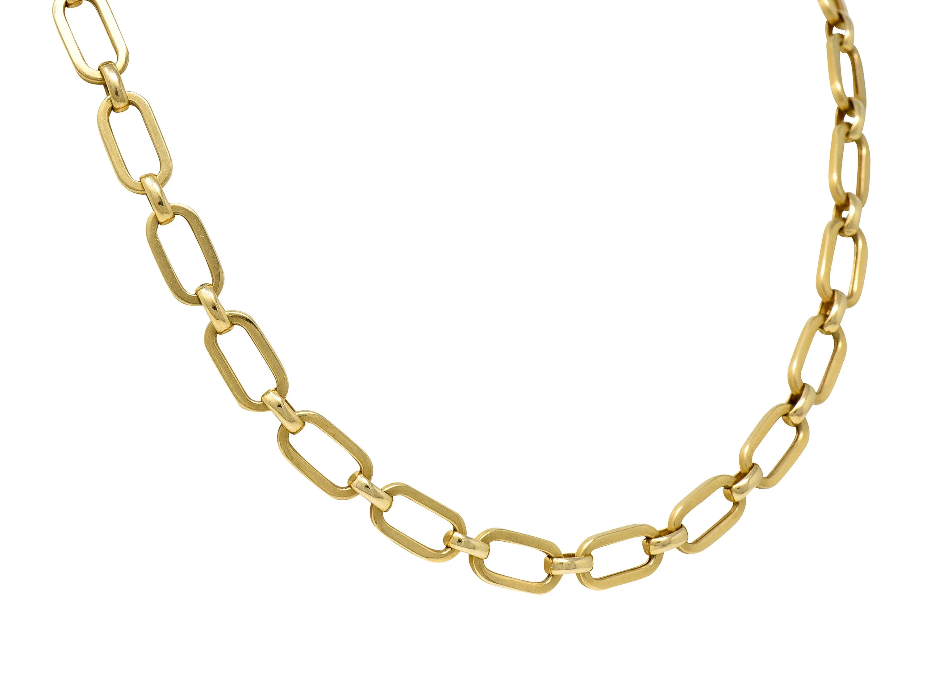 Vintage 14 Karat Yellow Gold 31 Inch Unisex Chain Necklace