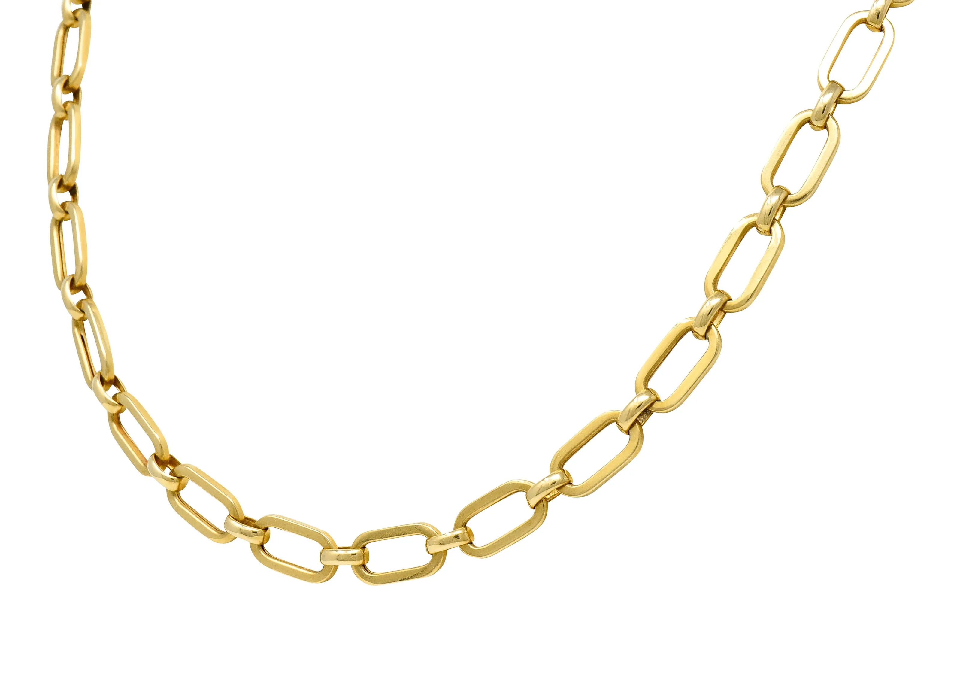 Vintage 14 Karat Yellow Gold 31 Inch Unisex Chain Necklace