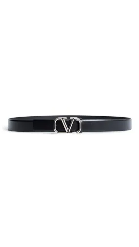 Vlogo Signature Calfskin Belt 30MM - Black