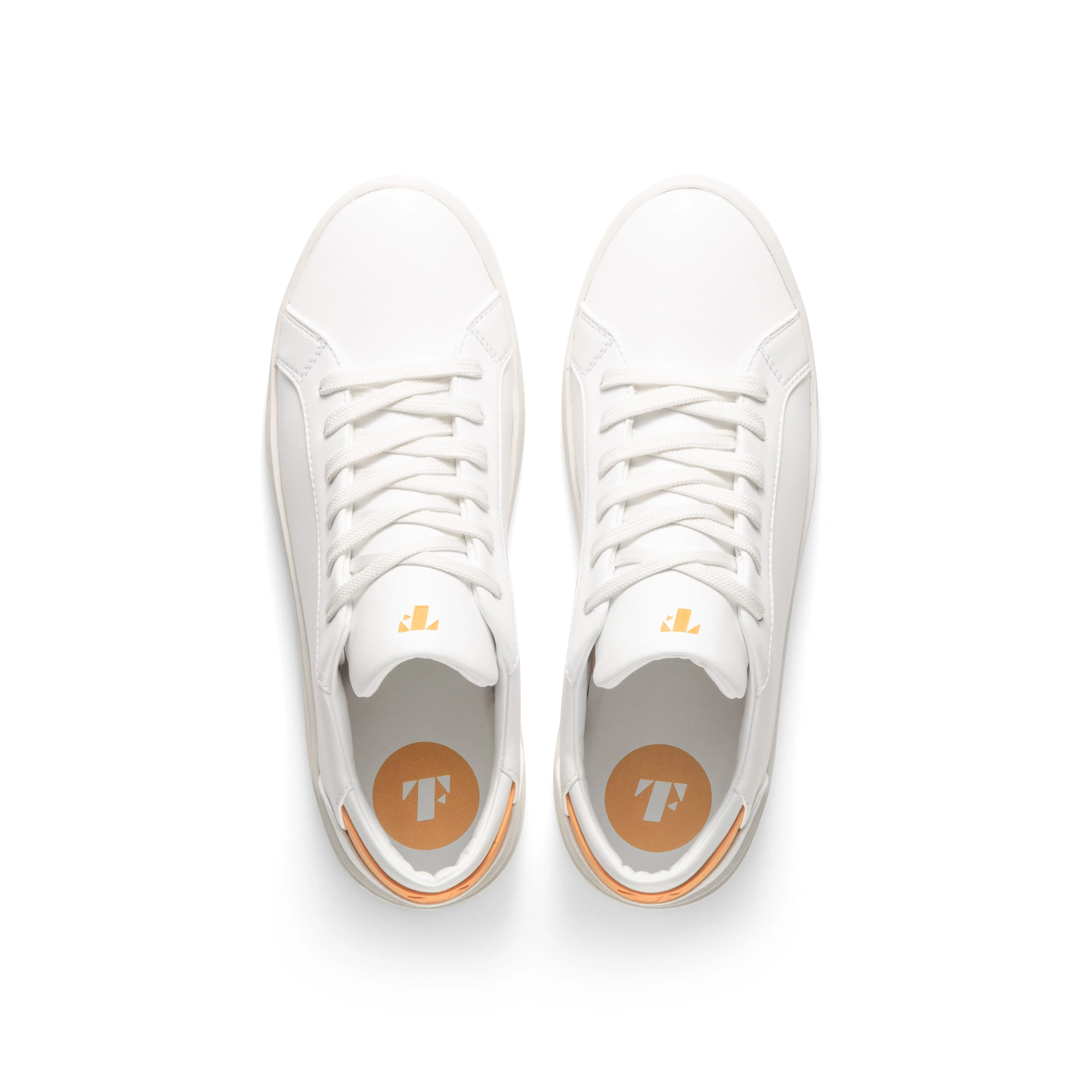 Women's Lace Up | White-Crush Orange