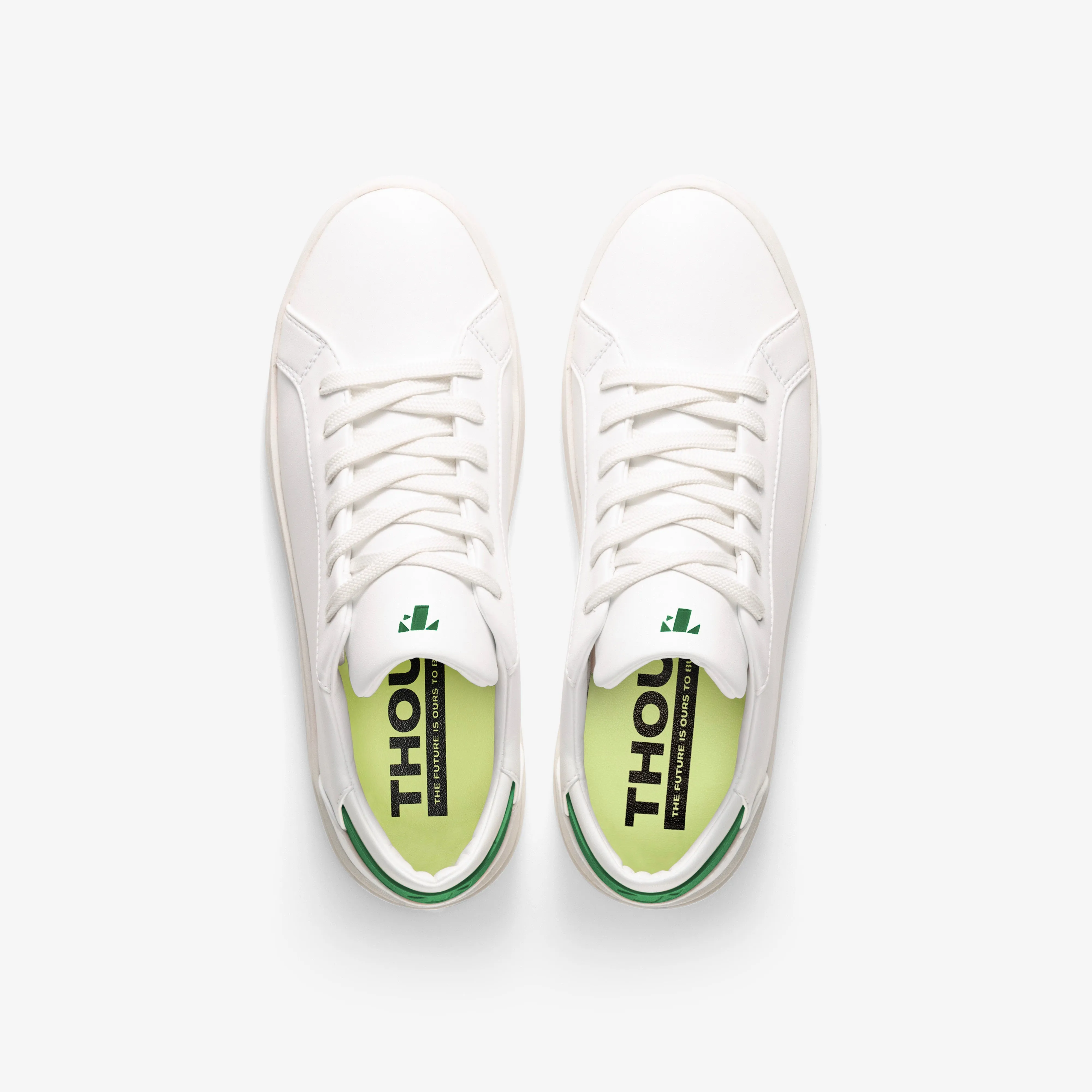 Women's Lace Up | White-Kelly Green