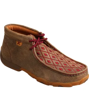 Women's Twisted X Mahogany Diamond Driving Moc