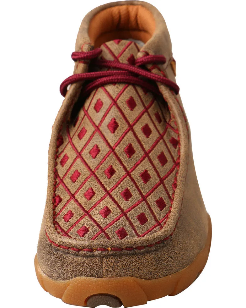 Women's Twisted X Mahogany Diamond Driving Moc