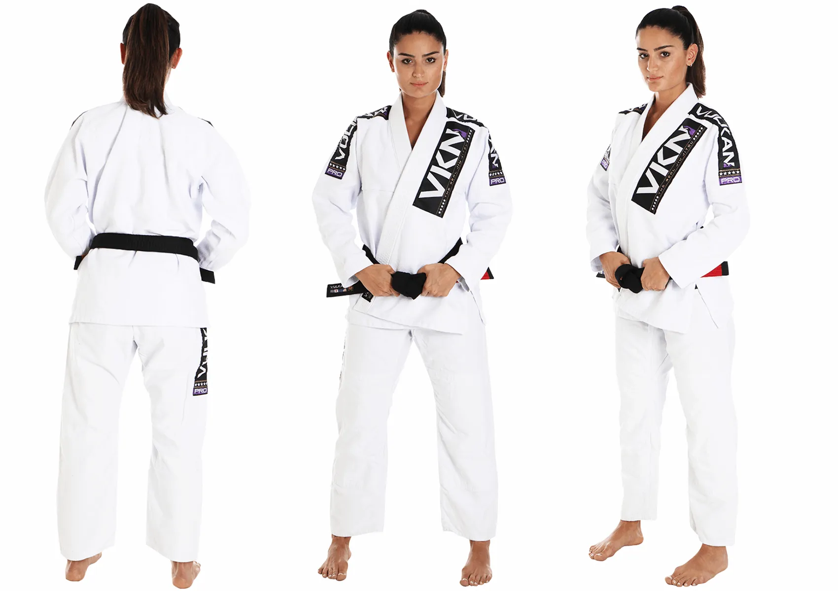 WOMEN'S VKN PRO LIGHT Jiu Jitsu Gi (White/Purple)