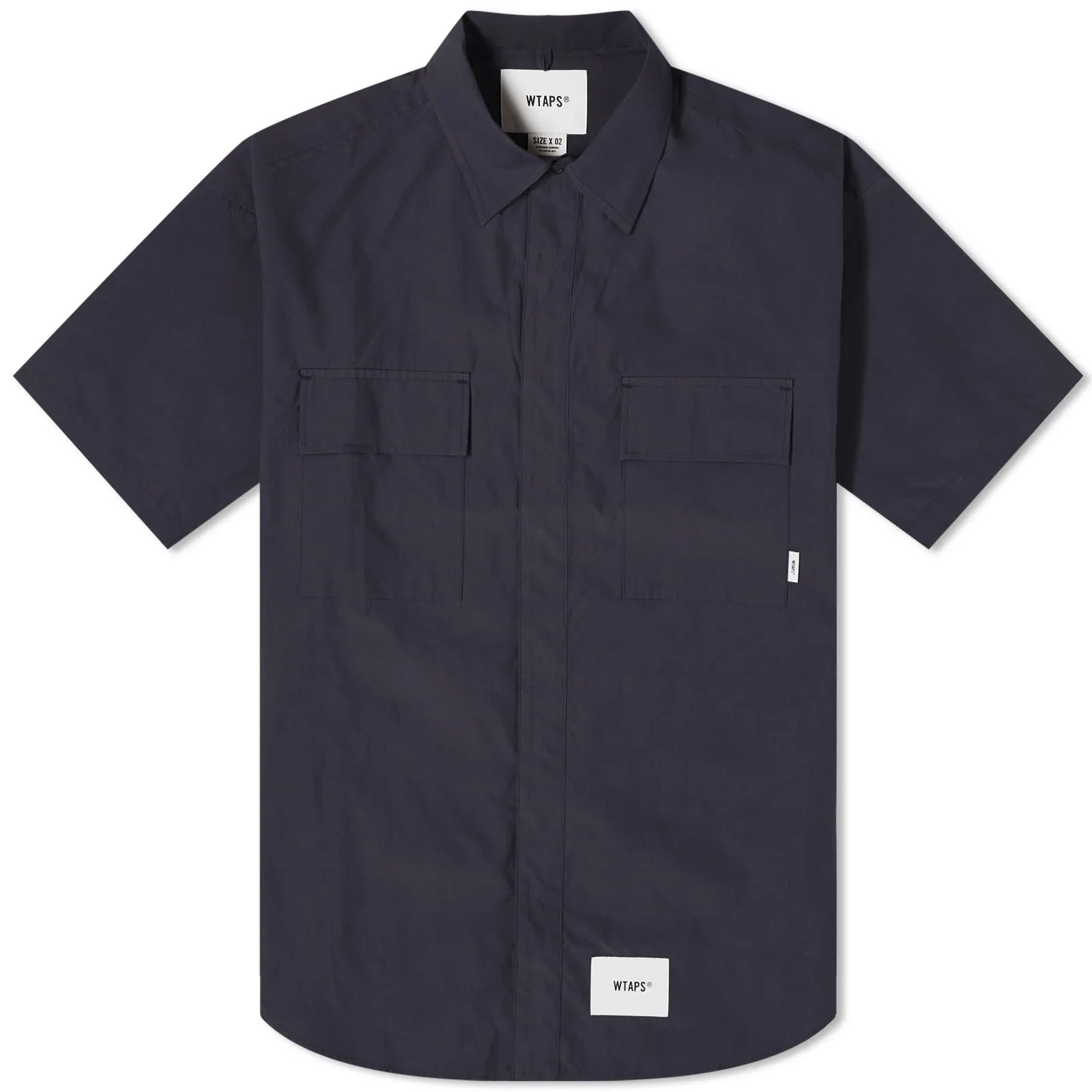 WTAPS 12 2 Pocket Short Sleeve Ripstop ShirtNavy