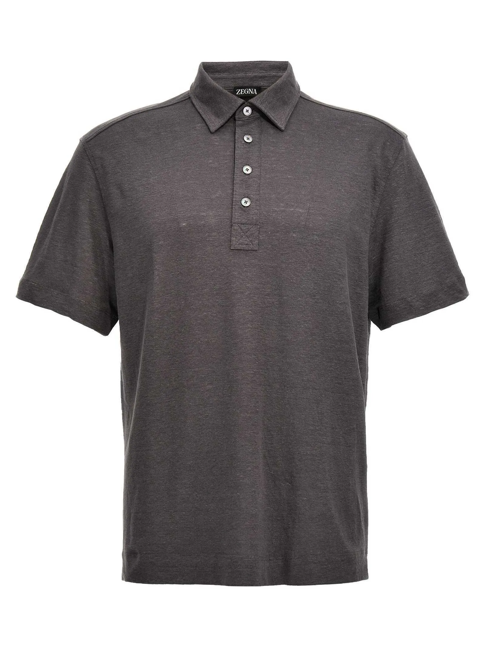 Z Zegna  |ZEGNA Linen polo shirt